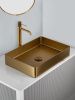 Раковина из нержавеющей стали AltroBagno Astro AltroBagnoAstro001017OrSp 50х40 накладная цвет золото