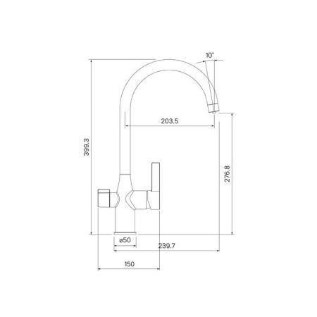 Смеситель для кухни IDDIS Pure PURSBFJi05 на мойку хром