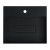 Раковина из искусственного камня Uperwood Tanos Quartz 2911030051 50х40 накладная цвет черный