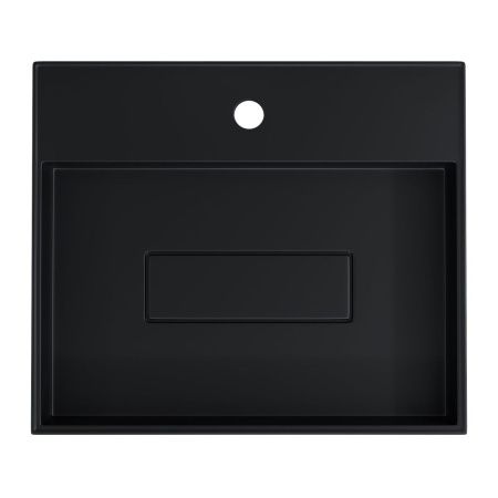 Раковина из искусственного камня Uperwood Tanos Quartz 2911030051 50х40 накладная цвет черный