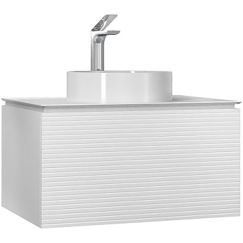 Тумба под раковину Jorno STONE Stn.01.80/P/W/JR 53х42х80 подвесная цвет белый