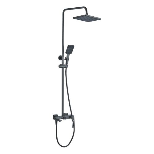 Душевая стойка Haiba HB24817-3 настенная цвет пепельный - фото 2