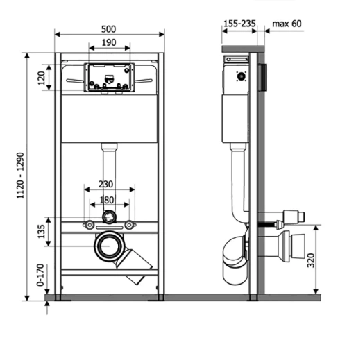 Инсталляция Veconi Frame VF500 - фото 2