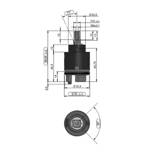 Картридж для смесителя LeMark LM8504P-BL - фото 3