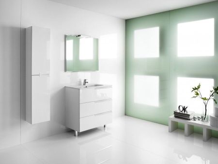 Тумба под раковину Roca Victoria Nord Ice Edition ZRU9302835 80х50 напольная цвет белый