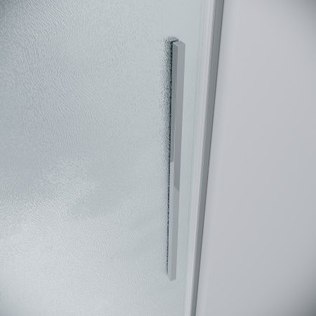 Боковая стенка Grossman Galaxy 200.K33.01.100.10.02 100x195 стекло шиншилла профиль хром