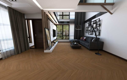 Кварцвиниловая плитка Damy Floor CHEVRON LVT DF08-Ch-LVT Блуа - фото 2