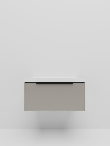 Тумба с раковиной La Fenice SIMPLA NFNC-01-SIM-C-80-3-80 81х36х47 подвесная цвет бежевый - фото 2