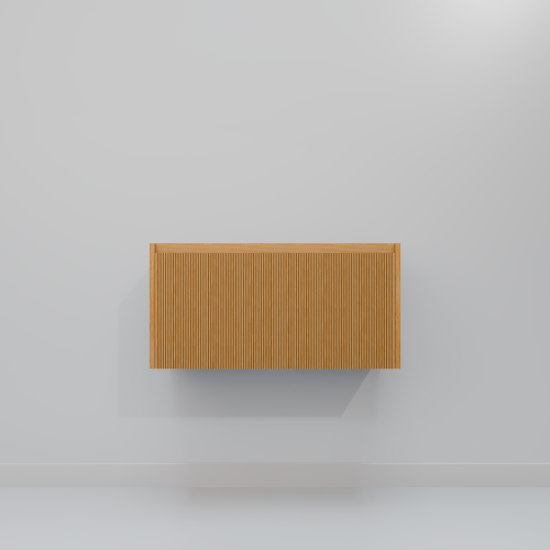 Тумба под раковину ArtDecco Elizabeth (Элизабет) AEL08W11S000 80x45x40 подвесная цвет белый дуб - фото 4