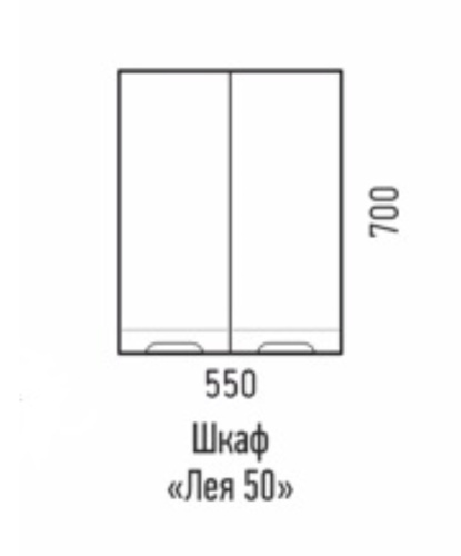 Шкаф Corozo Лея SD-00000397 55х22х70 подвесной цвет белый - фото 3