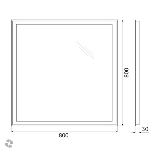 Зеркало BelBagno SPC-GRT-800-800-LED-TCH-WARM 80х80 - фото 5
