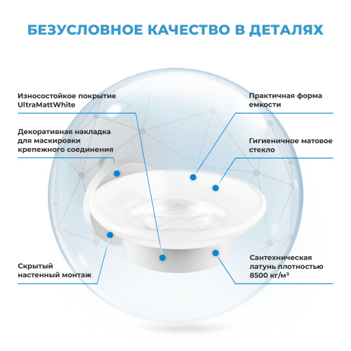 Мыльница Wellsee Finishing Touch 182505000 - фото 2