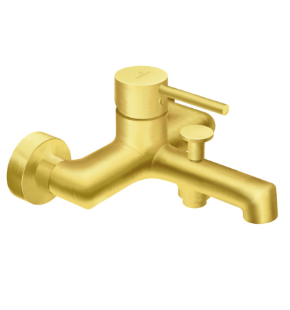 Смеситель для ванны AltroBagno Metropoli AltroBagnoMetropoli0219OrSp настенный золото матовое