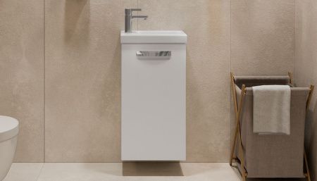 Тумба под раковину Velvex ESTEA tpEST.40.1D.233 40х20 подвесная цвет белый