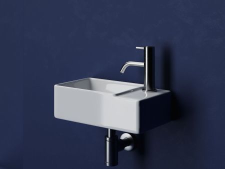 Раковина из сантехнического фарфора Ceramica Nova ELEMENT CN5045 40х20 подвесная цвет белый 1 отверстие под смеситель