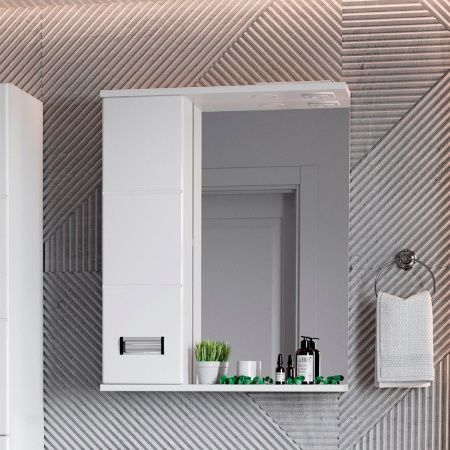 Зеркало-шкаф Onika Балтика 205815 60х70 подвесной цвет белый