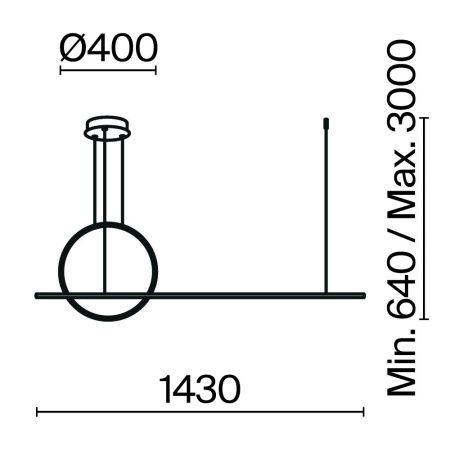 Светильник подвесной Maytoni Halo Modern MOD247PL-L49BSK