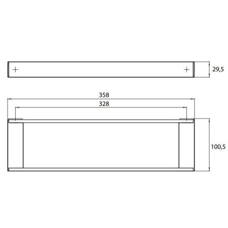 Рейлинговая система для аксессуаров Emco Liaison 1866 001 36