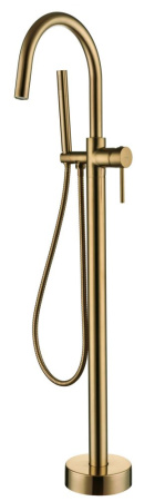 Смеситель Boheme Uno 469-MG напольный золото матовое