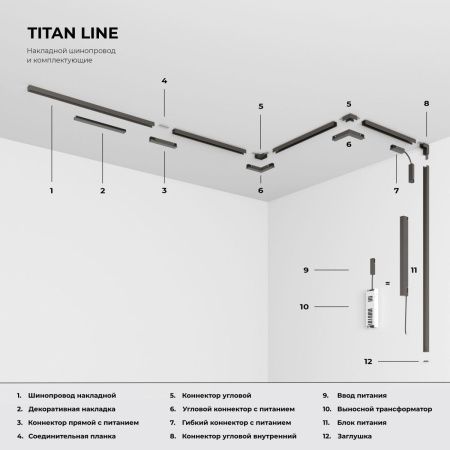 Шинопровод магнитный накладной Elektrostandard Line Magnetic (Лине Магнетиц) 4690389219092