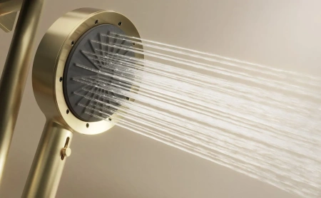 Душевая система Arrow ARQ14H889CG встраиваемая в стену цвет золото с термостатом