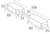 Коннектор гибкий угловой для магнитного шинопровода Italline IT09-9026 black