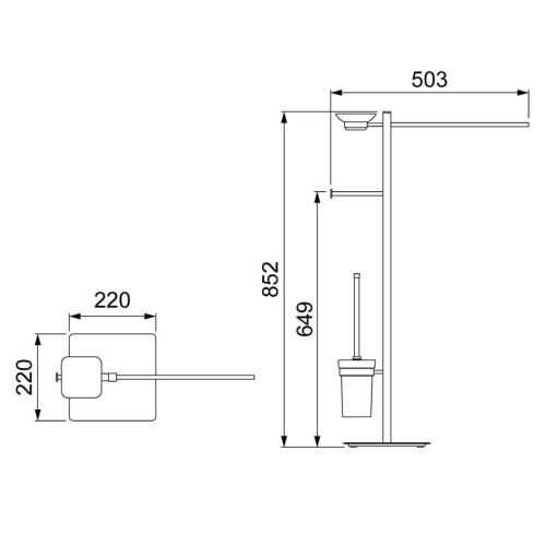 Стойка Timo Selene 10085/00 - фото 3 Стойка Timo Selene 10085/00 - фото 3