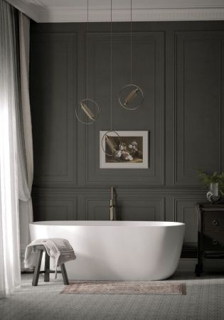 Ванна акриловая Sancos Space FB13 170х80 отдельностоящая овальная с каркасом