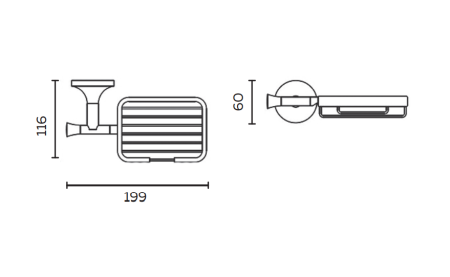 Мыльница AltroBagno Corposso AltroBagnoCorposo080715Gl