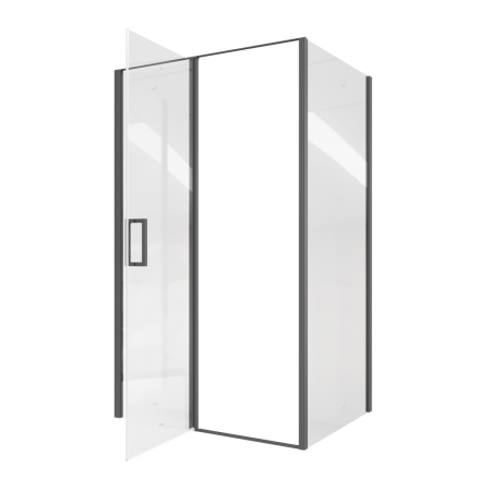Душевой уголок Cerutti SPA VICTORIA120B 120х90 стекло прозрачное профиль черный без поддона