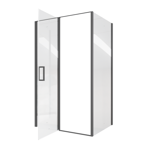 Душевой уголок Cerutti SPA VICTORIA120B 120х90 стекло прозрачное профиль черный - фото 4
