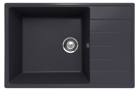 Кухонная мойка Ulgran Quartz Prima 760-08 76х50 цвет черный