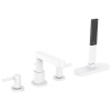 Смеситель Hansgrohe Finoris 76444700 на борт ванны белый