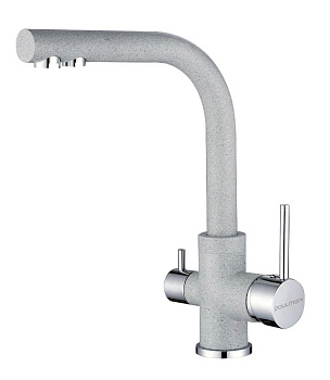 Смеситель для кухни Paulmark ESSEN Es213011-310 на раковину серый