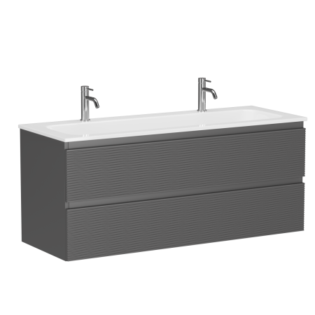 Тумба под раковину Sancos FOLK FL120GS 120х40 подвесная цвет серый