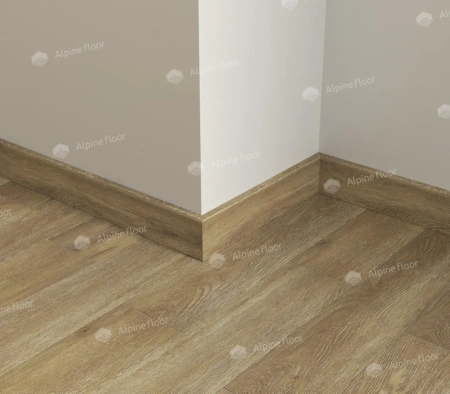 Напольный плинтус Alpine Floor Parquet Light SK 13-10 Серый толщина 1.25 см 2200х80