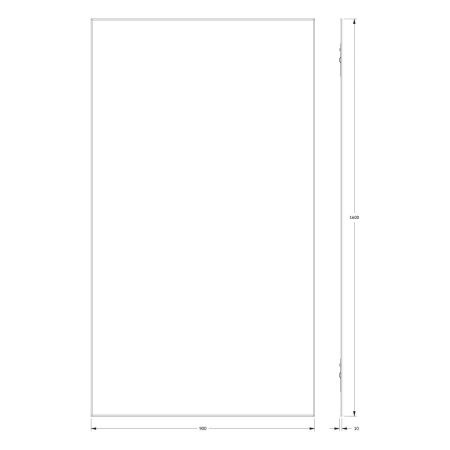 Зеркало Evoform Standard BY 0259 90х160 подвесное
