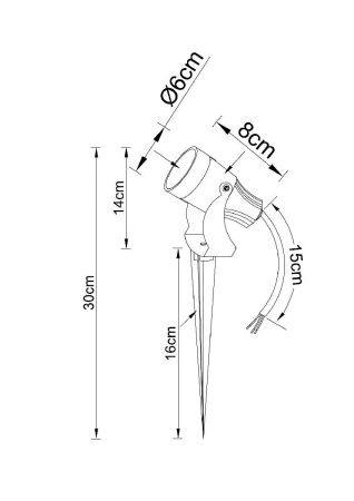 Грунтовый светильник Arte Lamp Elsie (Елсие) A4710IN-1BK