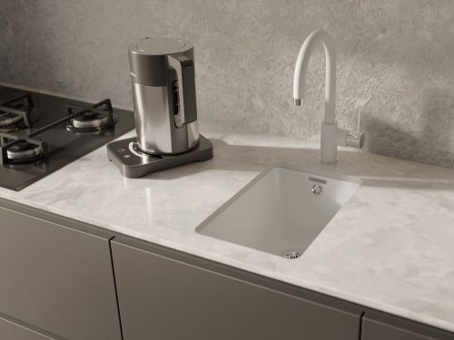 Смеситель для кухни Rivelato 9021201 brina cromo на мойку белый/хром - фото 4