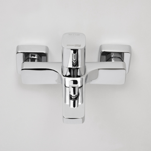 Смеситель для ванны и душа WasserKRAFT Naab 8600 8601 настенный хром - фото 4