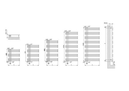 Полотенцесушитель водяной Cordivari Kelly 3551780400102 50х140 хром