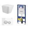 Сет унитаз + инсталляция + кнопка 111.300.00.5+FP.330.WHITE.10+CR25200