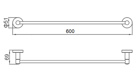 Полотенцедержатель D-Lin D251111