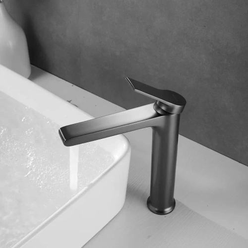 Смеситель для раковины Shevanik S8311T на столешницу оружейная сталь - фото 5