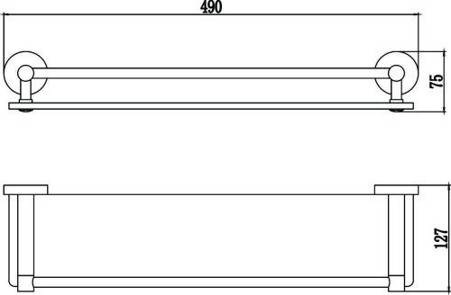 Полка в ванную комнату Savol S-508791 - фото 3