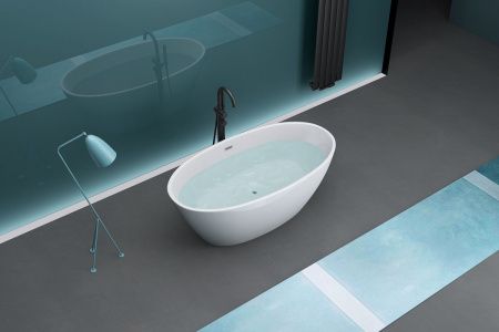 Ванна акриловая Art&Max AM-599-1700-800 170х80 отдельностоящая овальная