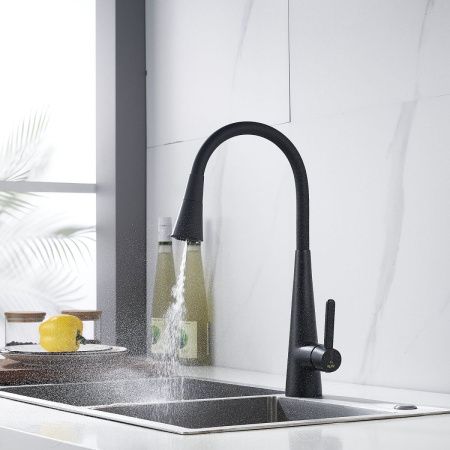 Смеситель для кухни Rose R213H на мойку черный