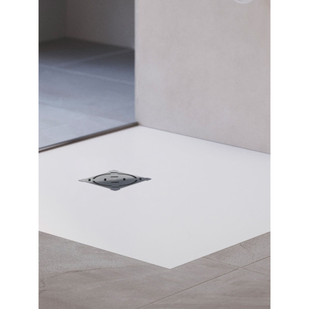 Душевой поддон RGW Stone Tray 16152088-01 80х80 искусственный камень белый без ножек