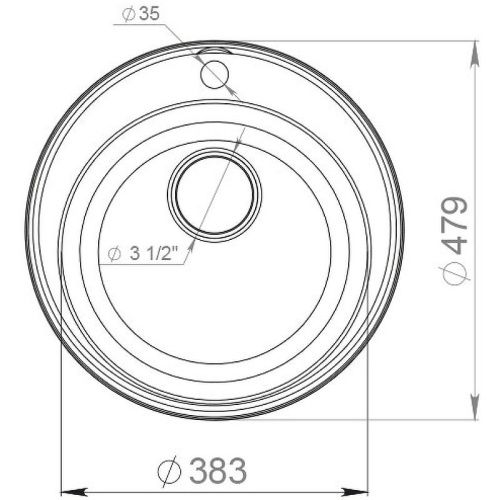 Кухонная мойка Granfest Quarz 08 белый 48х48 цвет белый поверхность матовая - фото 4