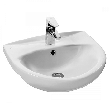Раковина керамическая Onika Канны 1WH110243 50х45 накладная цвет белый 1 отверстие под смеситель